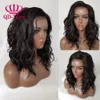 New exploded European and American real women's front lace chemical fibre mid-length straight hair wig manufacturers spot whole