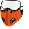 Maschera da ciclismo 2 in 1 con protezione per gli occhi Maschera sportiva da esterno Maschere riutilizzabili Protezione da smog per esterni Maschera respiratoria regolabile RRA3398