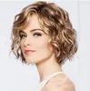 Hot sale women short roll and fluffy cosplay head sets high quality hair lace wigs for free shipping