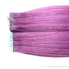 Cor brilhante todas as cores 200g azul vermelho rosa verde amarelo roxo cor brilhante fita peruana extensões de cabelo5768788