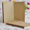 Kraft Notebook Unlined Blank Books Travel Journals for Students School Children Writing Books 8.8*15.5cm SN982