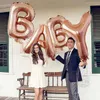 40 inch Number Foil Helium Balloon Rose Gold 5 Colors Birthday Party Celebration Decoration Balloons OOA6261