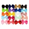 20pcslot koreanska 3 tum Grosgrain Ribbon Hair Bows Tillbehör med klipp Boutique Bow Hairn Pins Hair Ornament3437868