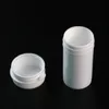 Bottiglia di plastica 15g Capsule per polvere Contenitore riutilizzabile Vaso vuoto Potabile da viaggio Strumento per trucco bianco F942