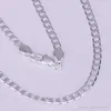 Yhamni Original 925 Silver Vintage Chain Necklace Men smycken 8mm modeuttalande halsband Hela sidhalsbandet YN0342103