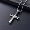 Personalized Cremation Jewelry Baseball Bat Cross Memorial Urn Necklace Inside Ashes For Women men Keepsake Pendant2971