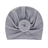 Dziecko Dzieci Czapki Czapka Unisex Ball Knot Turban Z Kapturem Czaszki Czapki Maluch Niemowlę Casual Czapki Xmas Kapelusze 1-3t