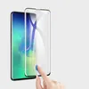 Destek Parmak İzi Kilidini 3D Kavisli Temperli Cam Ekran Koruyucu Samsung Galaxy S10 S10 Artı 500 adet / grup