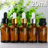 Empty Amber Glass Dropper Bottles 20ml Wholesale E Liquid Glass Bottles For Essentialoil 20 ml Free Shipping 936Pcs/Lot