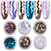 6 colori Nail Art Foil Chameleon diamante del fiocco glitter paillettes 3D fascino decoraton, decorazione di arte del chiodo di diamante paillettes