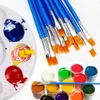 Paint Brushes Set 50 Pcs Kids Nylon Flat Hair Small Oil Watercolor Artist Painting Kits Bulk for Children