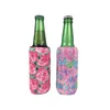 15 colors Slim Can Sleeve Sunflower Neoprene Insulated Cooler Baseball Can Holder Water Bottle Covers Bottle Case Pouch Leopard Flower