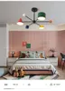Nordic loft minimalist pendant lamp creative geometric macaron cartoon design bedroom children's room led hanging lighting
