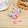 Treasure Chest Candy Box Bruiloft Gunst Mini Geschenkdozen Food Grade Plastic Transparante Sieraden Toage Case LX7791