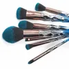 4pcs/set 7pcs/set 10pcs/set Diamond Shaped Makeup Brush Gray Blue Gradient Color Makeup Brush Beauty Makeup Brush Set