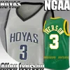 NCAA Georgetown Hoyas Allen 3 Iverson Jersey 23 Michael Jersey MJ 33 Dwyane 3 Wade Jimmer 32 Fredette College Basketball Shirt 2-19
