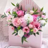 Bouquet boîtes à fleurs Vases vivants boîte de fleuriste fleur plante Aqua boîtes doux cadeau