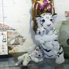 mignon simulation mère et enfant tigre en peluche jouet éclaircissement mignon tigre bébé poupée po