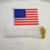 21 * 14 cm Amerika-Nationalhandflagge US-Stars and the Stripes-Flaggen für Festivalfeiern, allgemeine Wahlen, Länderbanner