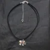 Vintage Silber Mini Elefant Anhänger Halskette Liebe Tier Charme Frauen Chokerhalsketten Einfache Seil Kette Modeschmuck Billig Großhandel