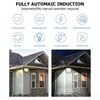 Solar Motion Sensor Wall Light Outdoor Waterproof Garden Lights Cob 120LED Street Lamp Garden Decoration Drop8008896