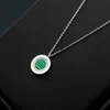 Ny ankomst mode lady 316l titanium stål bokstäver 18k pläterade guldhalsband med roterande malachite carnelian twosided pendan3229061