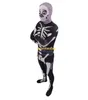 Costume Cosplay lycra Spandex Zentai Stretto bambini adulto 3D stampato Fortezza Notte Anime Costume Skull Cavaliere Cavaliere Costume di Halloween