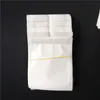 Clear + white pearl Plastic Poly OPP packing zipper Zip lock Retail Packages Jewelry food PVC plastic bag Small Big Size for Business