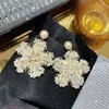 Fashion-r boucles d'oreilles pendantes pour les femmes designer de luxe bling diamant boucles d'oreilles pendantes s925 argent aiguille cristal pédant boucle d'oreille bijoux cadeau
