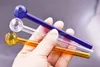 13 cm Big Pyrex Glass Oil Burner Pipe Clear Blue Green 5 pulgadas Cheap Glass Oil tube nail Pipe Water Hand Pipes Accesorios para fumar