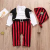 Halloween baby kläder barnkläder 2019 nyaste nyfödda toddler halloween party pirat kostymer långärmad toppar + stripe byxor + hattar 3pcs set