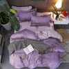 Fjäril sängkläder hög kvalitet 3 4 st sängkläder set täcke täcken bäddar ark kudde hög kvalitet lyx mjuk comebortable31 cj19241h