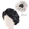 Nouveau Bonnet de sommeil Extra Large pour enfants, réglable, imprimé africain, Ankara, Bonnet en Satin, turban, Bonnet de nuit, Bonnet de chimio