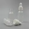 Tomt påfyllningsbart frostglas E-flytande dropperflaskor Oljeglas Piepette dropparbehållare 5 ml 10 ml 20 ml F1776