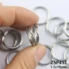 Nyckelkedjring 9mm95mm10mm12mm1316532mm split dubbel loop ring rostfritt stål kan blanda diy smycken 100pcs500pcslot zsp481468923582995