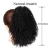 Remy Hair Afro Puff Drawstring Ponytail Extensions Stor Kinky Curly Drawstring Ponytailbullar Klipp i mänskliga hårförlängningar för kvinnor 120g