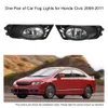 Freeshipping Car-style LED Une paire de phares antibrouillard de calandre de pare-chocs Lampe LED avec kit de commutateur de relais de câblage pour Honda Civic 2009-2011 Auto