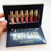 Beauté émaillée Matte Liquide Brillant à lèvres Anniversaire Édition Limitée rouge à lèvres 6pcs kit pour les lèvres rouge à lèvres mat Ne se fane pas maquillage Noël gratuit DHL