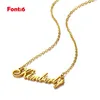 Personalisierte benutzerdefinierte Namen Halskette Gold Edelstahl Buchstaben Anpassende Halsketten für Frauen Mädchen Charme Schmuck Brautjungfer Geschenk5111425