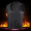 Men Women Winter Heated Jacket Outdoor USB Electric Thermal Waistcoat Adjustable Temperature Coat Vest Plus Size Clothing Hiking