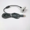 2パック1.8m USB充電器ケーブルマイクロソフトXbox360ワイヤレスゲームパッドコントローラーグレー