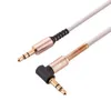 90 stopni 3.5mm kabli aux kable audio dla telefonów komórkowych głośnik słuchawek mp3 pc mp4