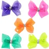 4 inch Jelly Haar Bogen Meisjes Haar Clips Leuke Mode Kids Barrettes Baby Meisje Haaraccessoires Baby BB Clip Designer Hairclips