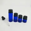 New Electronic Cigarette Accessories Glass Container Jar Small Bottle With Black Lid Glass Droper Dab Tool For Smoking Oil