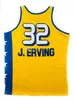 Roosevelt High School Julius Dr. J Erving #32 Retro Basketball Jersey Men's Ed Número personalizado Nome das camisas