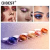 Moda QIBEST 25 colori trucco ombretto glitter scintillante ombretto crema occhi metallici cosmetici per tutti i tipi di pelle