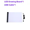 참신 조명 LED 조명 패드 아티스트 드로잉 보드 전자 LED 라이트 박스 아트 그래픽 추적 그림 필기 보드 패드 USB 다이아몬드 자수 크레스트 ch168