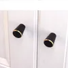 Современный твердый латунный черный шкаф для шкафа для ящика шкафы шкафные ручки тянуть с винтами
