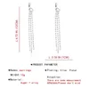 Boucles d'oreilles en gros pour femmes tennis diamant glands lustre boucle d'oreille fille créateur de mode Irrégularité gouttes d'oreille s925 aiguille en argent