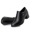 Brand Shoes Plus Size Women Black Shoe High Heels 2020 New Spring Genuine Leather Shoes Women High Heel Shoes 5.5 Cm